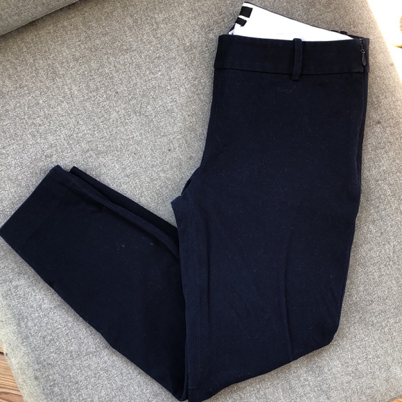 J. Crew Pants - J. CREW ‘Minnie’ Ponte Stretch Ankle Pants - Navy